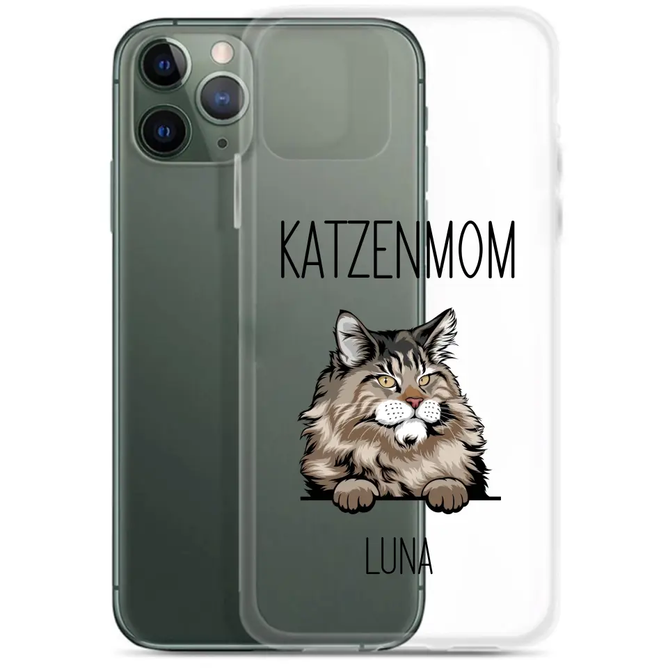 Kätzchen Katzenmom/Katzendad - Personalisierbare Handyhülle