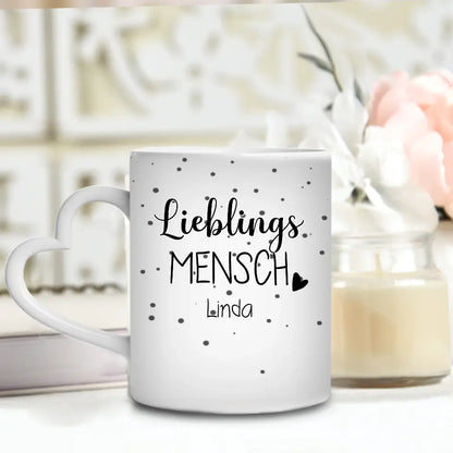 Mein Lieblingsmensch - Personalisierbare Tasse