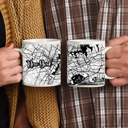 Stadtkarte - Personalisierbare Tasse