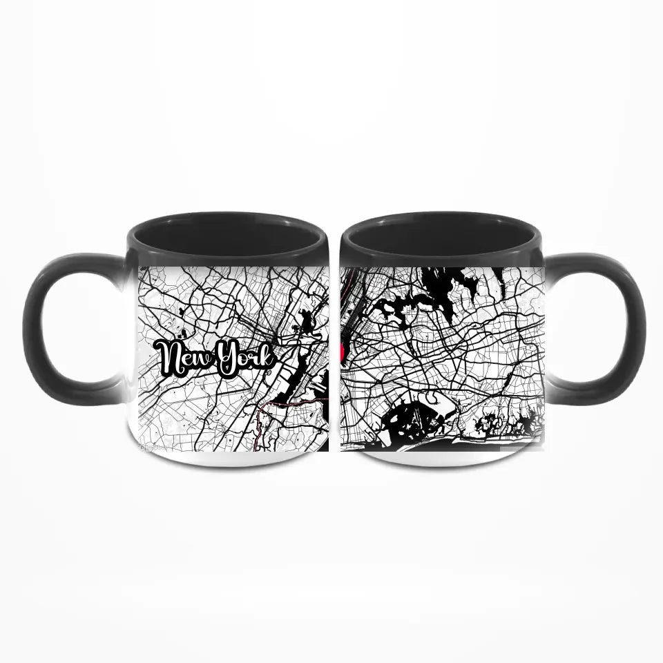 Stadtkarte - Personalisierbare Tasse