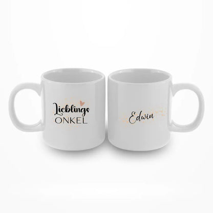 Lieblingsonkel mit Namen - Personalisierbare Tasse