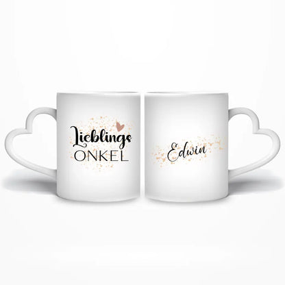 Lieblingsonkel mit Namen - Personalisierbare Tasse