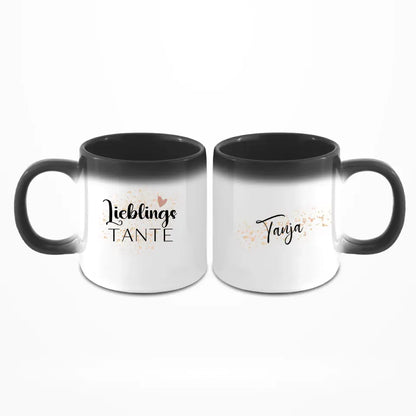 Lieblingstante mit Namen - Personalisierbare Tasse