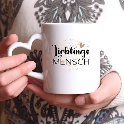 Lieblingsmensch mit Namen - Personalisierbare Tasse