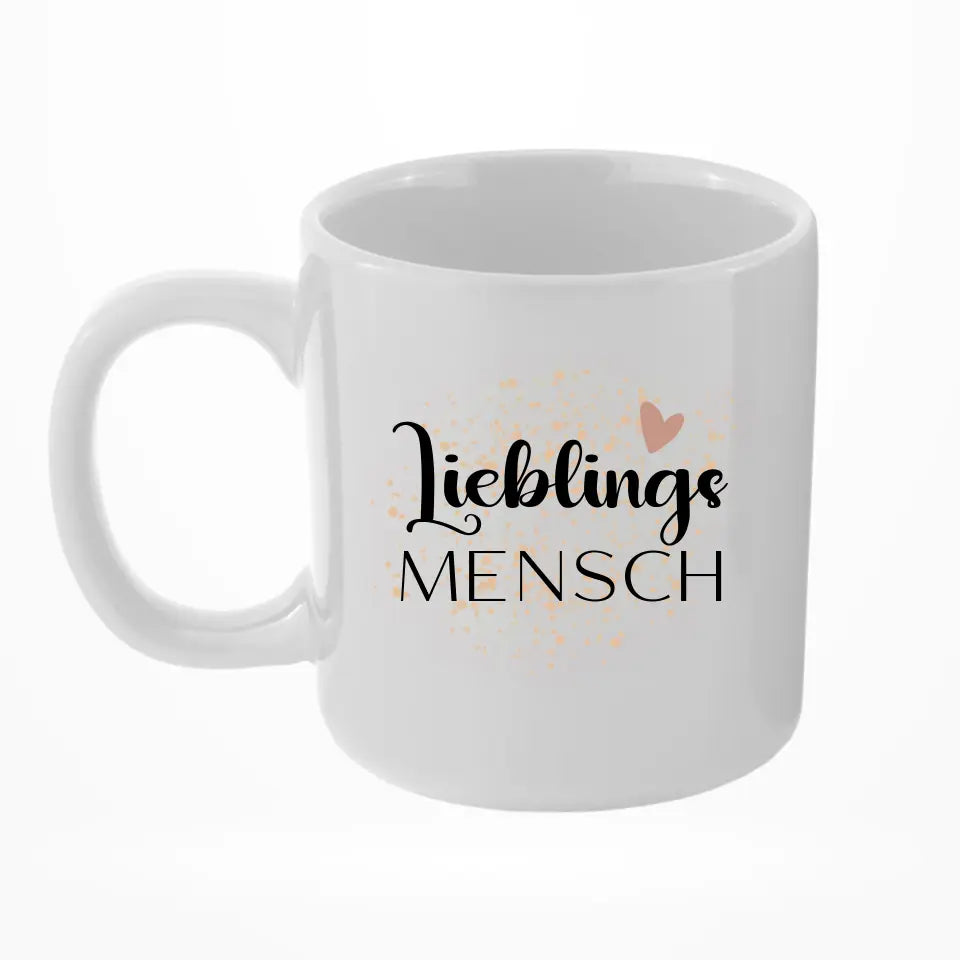 Lieblingsmensch mit Namen - Personalisierbare Tasse