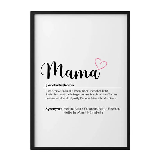 Mama Wort - Personalisierbares Poster