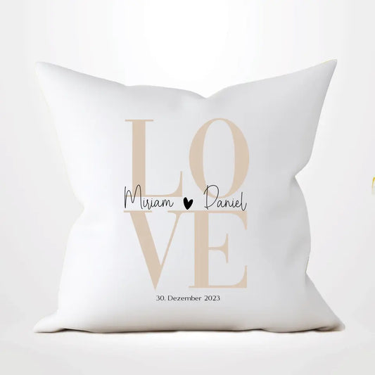 LOVE - Personalisierbares Kissen