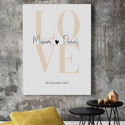 LOVE - Personalisierbares Poster