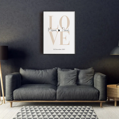 LOVE - Personalisierbares Poster