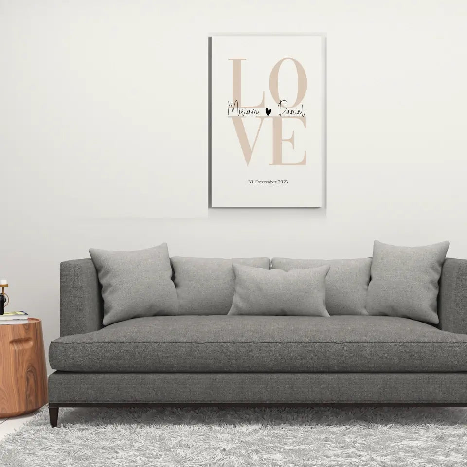 LOVE - Personalisierbares Poster