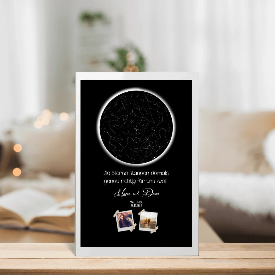 Sternkarte mit Bilder - Personalisierbares Acrylglas  copy