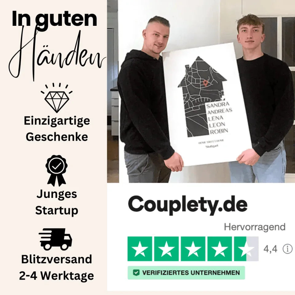 personalisierte geschenke stadtkarte