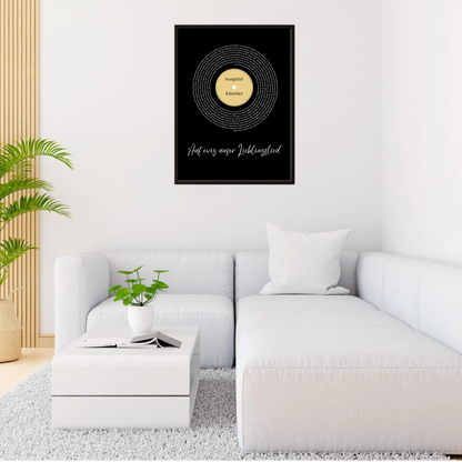 Song Lyrics mit Namen - Personalisierbares Poster