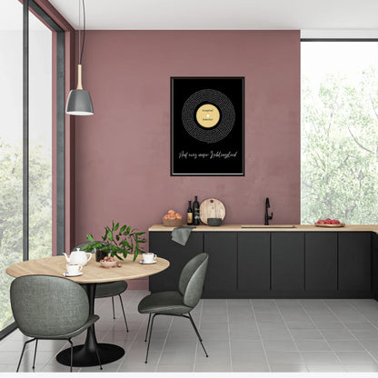 Song Lyrics mit Namen - Personalisierbares Poster
