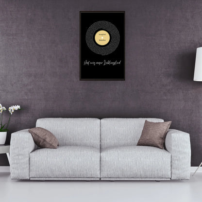 Song Lyrics mit Namen - Personalisierbares Poster