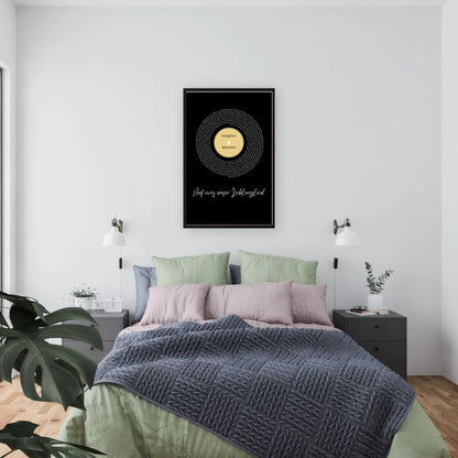 Song Lyrics mit Namen - Personalisierbares Poster