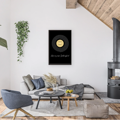 Song Lyrics mit Namen - Personalisierbares Poster