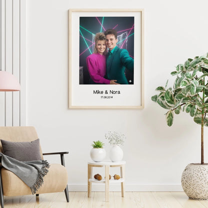 80s Portrait - Personalisierbares Poster