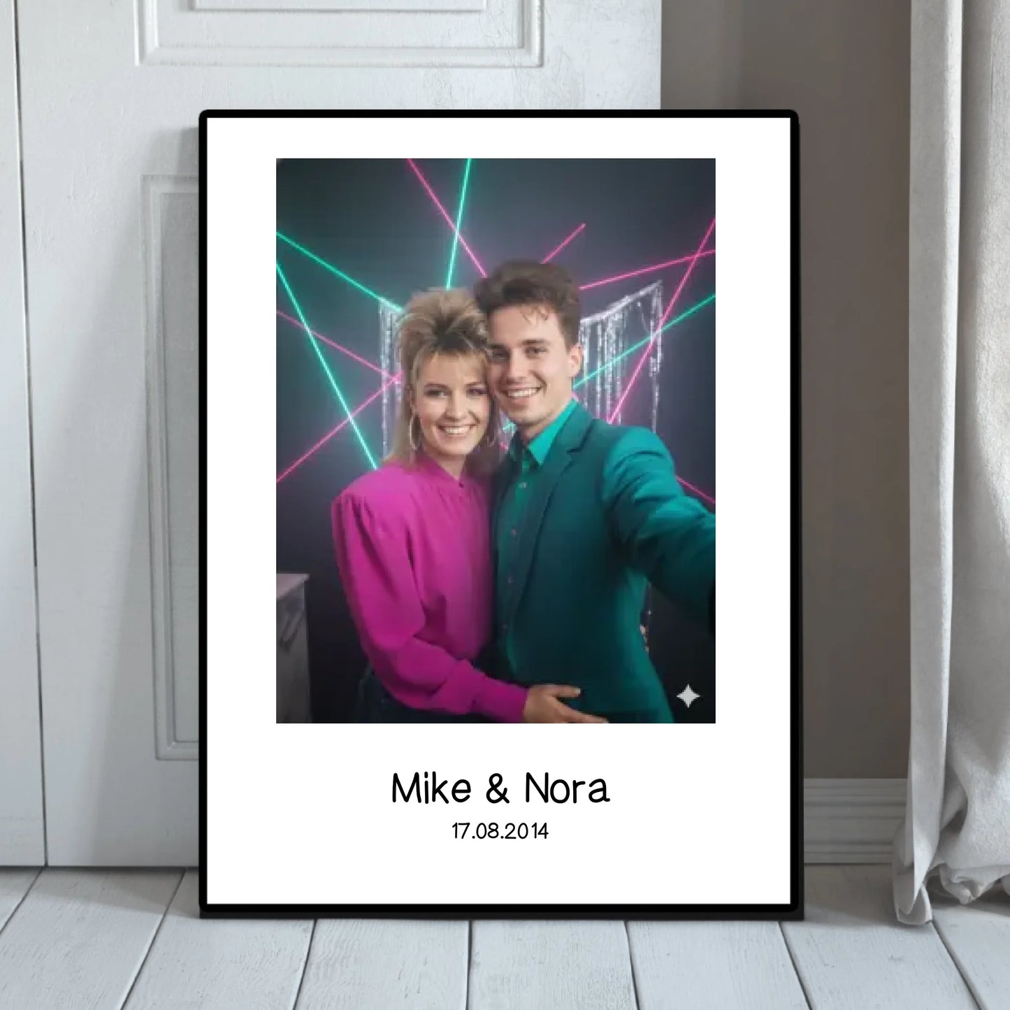 80s Portrait - Personalisierbares Poster