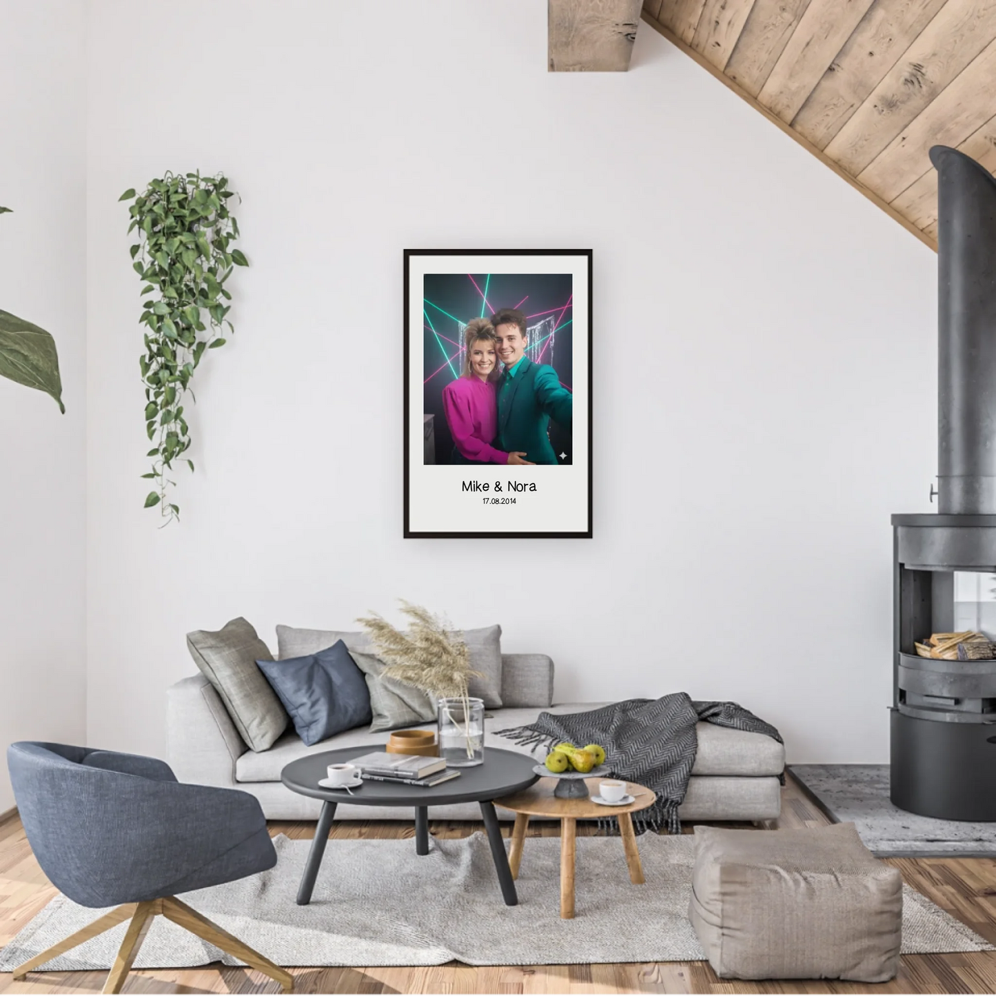 80s Portrait - Personalisierbares Poster