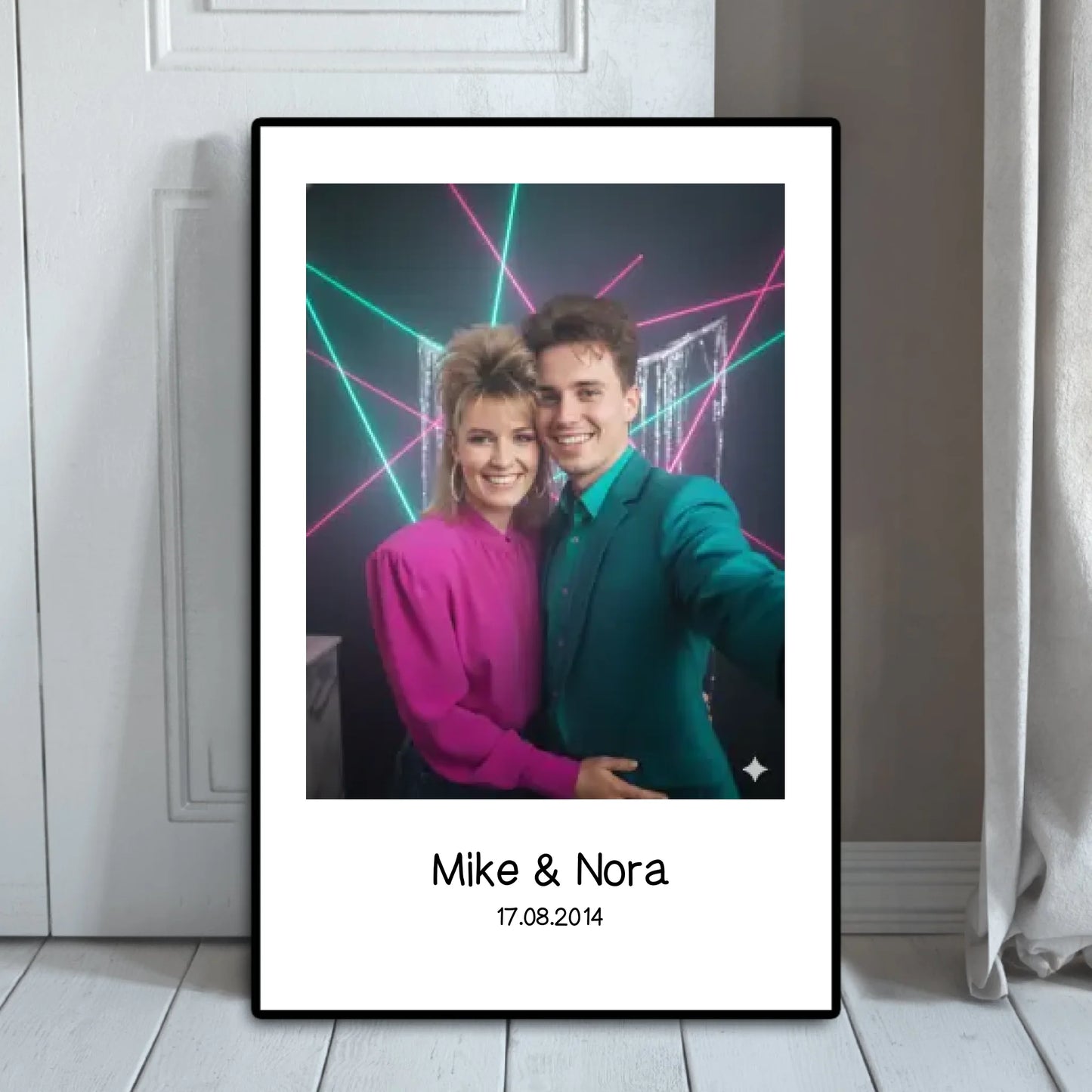 80s Portrait - Personalisierbares Poster