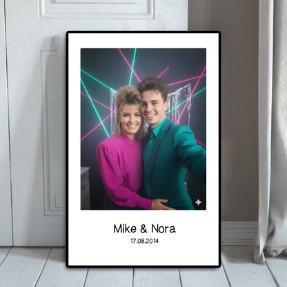 80s Portrait - Personalisierbares Poster