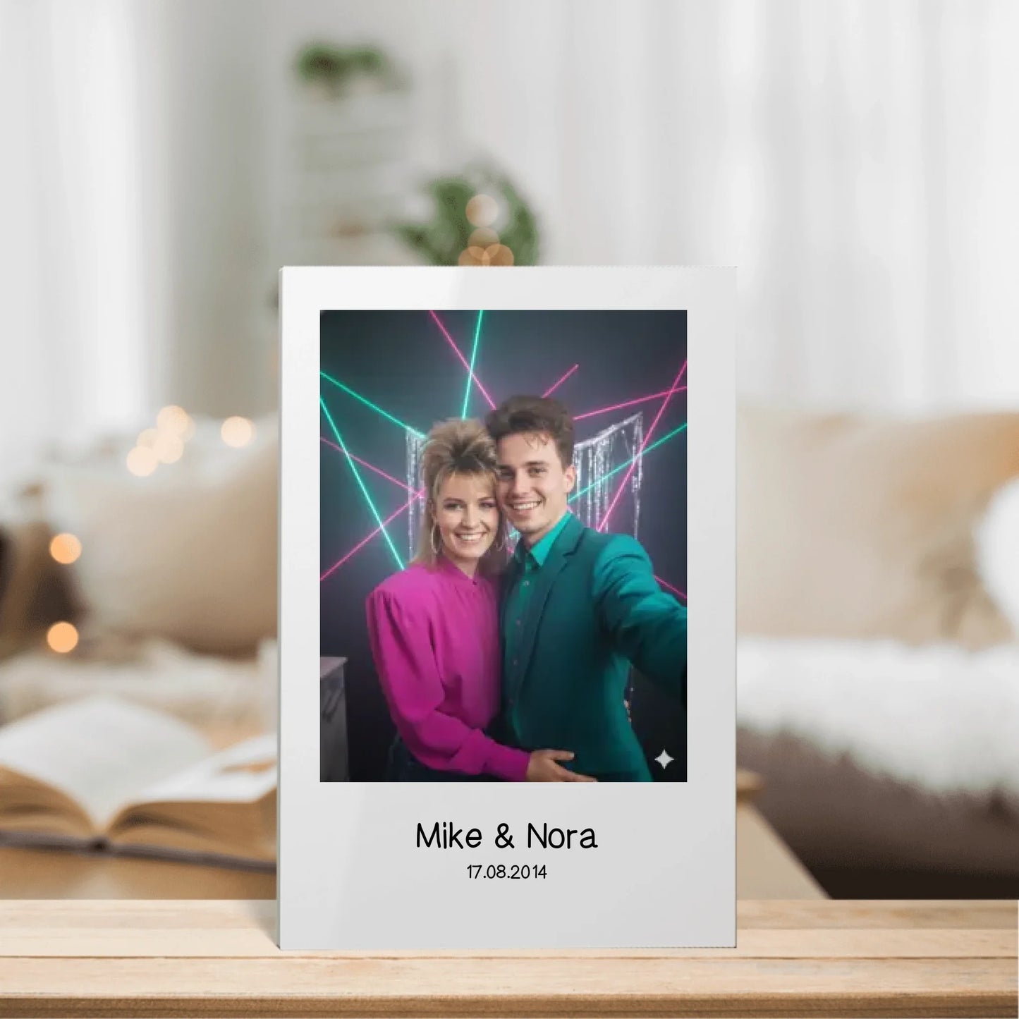 80s Portrait - Personalisierbares Acrylglas