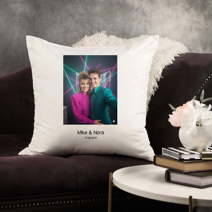 80s Portrait - Personalisierbares Kissen