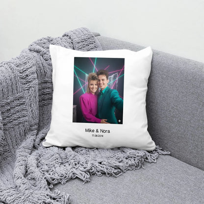 80s Portrait - Personalisierbares Kissen