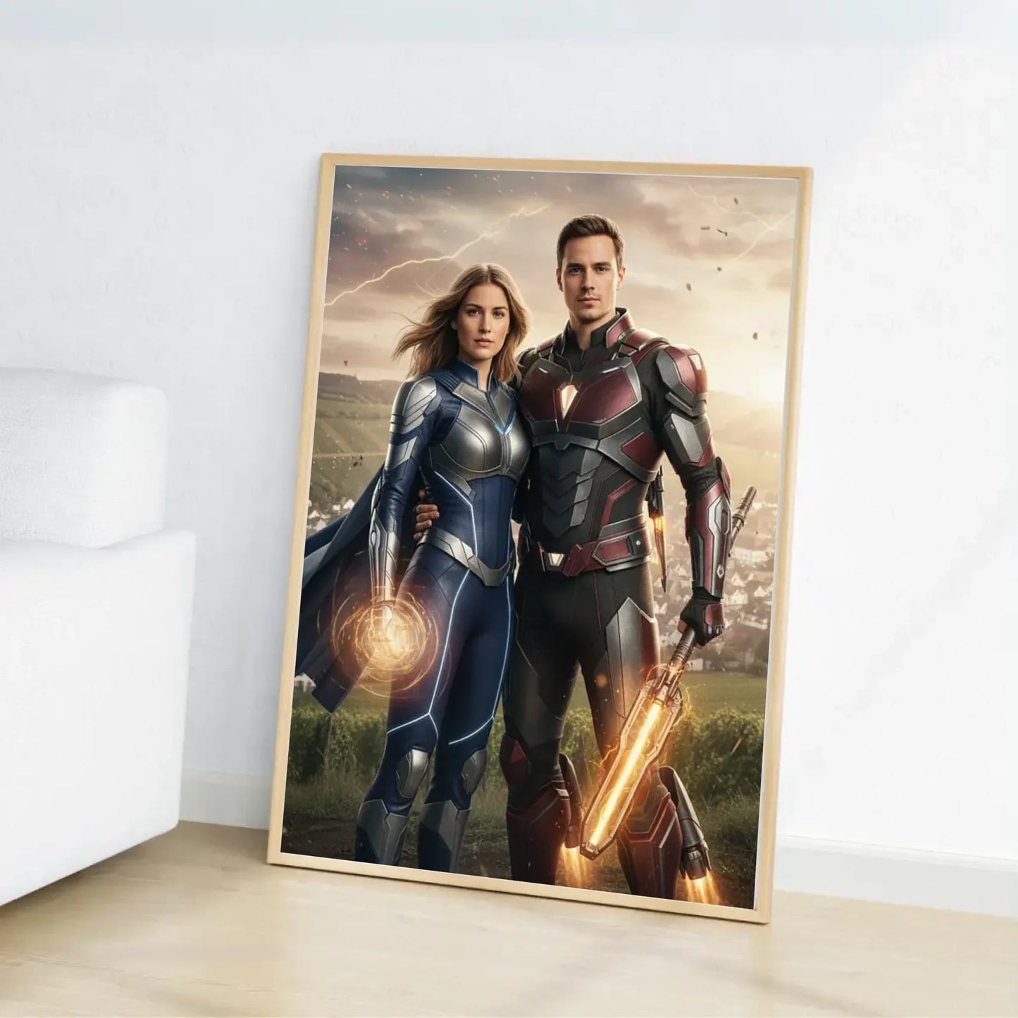 AI Superhelden- Personalisierbares Poster