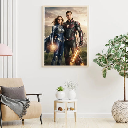 AI Superhelden- Personalisierbares Poster