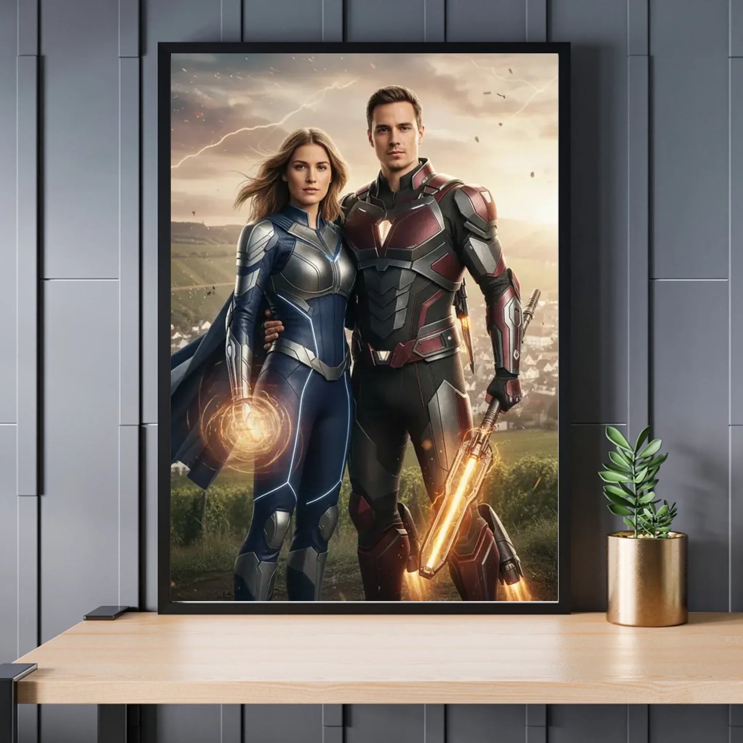 AI Superhelden- Personalisierbares Poster