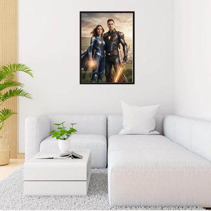 AI Superhelden- Personalisierbares Poster