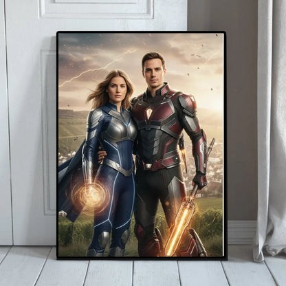 AI Superhelden- Personalisierbares Poster