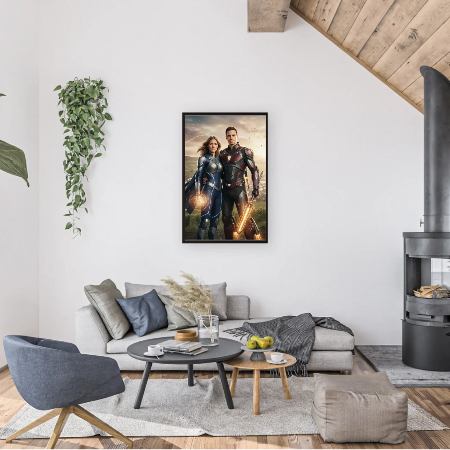 AI Superhelden- Personalisierbares Poster