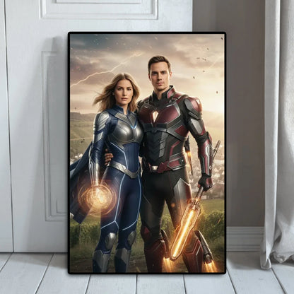 AI Superhelden- Personalisierbares Poster