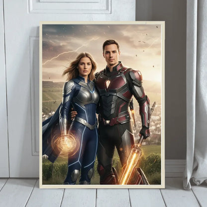 Gerahmtes Song Lyrics Poster mit personalisierten Namen und Liedtext