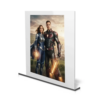 Personalisierbares Acrylglas mit Songtext, Namen und individuellen Details – perfektes Geschenk für Musikliebhaber.