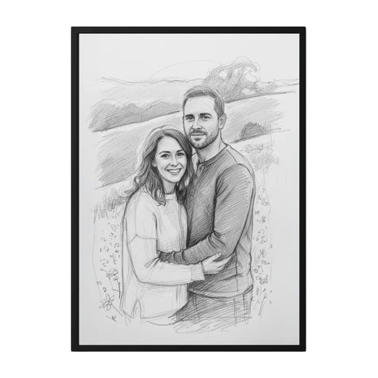 Personalisiertes Song Lyrics Poster mit Namen und schwarzem Hintergrund