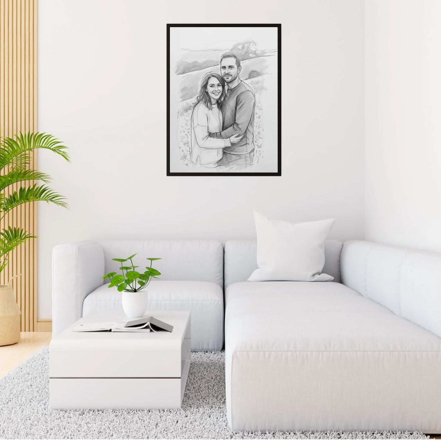 Bleistiftzeichnung Portrait - Personalisierbares Poster