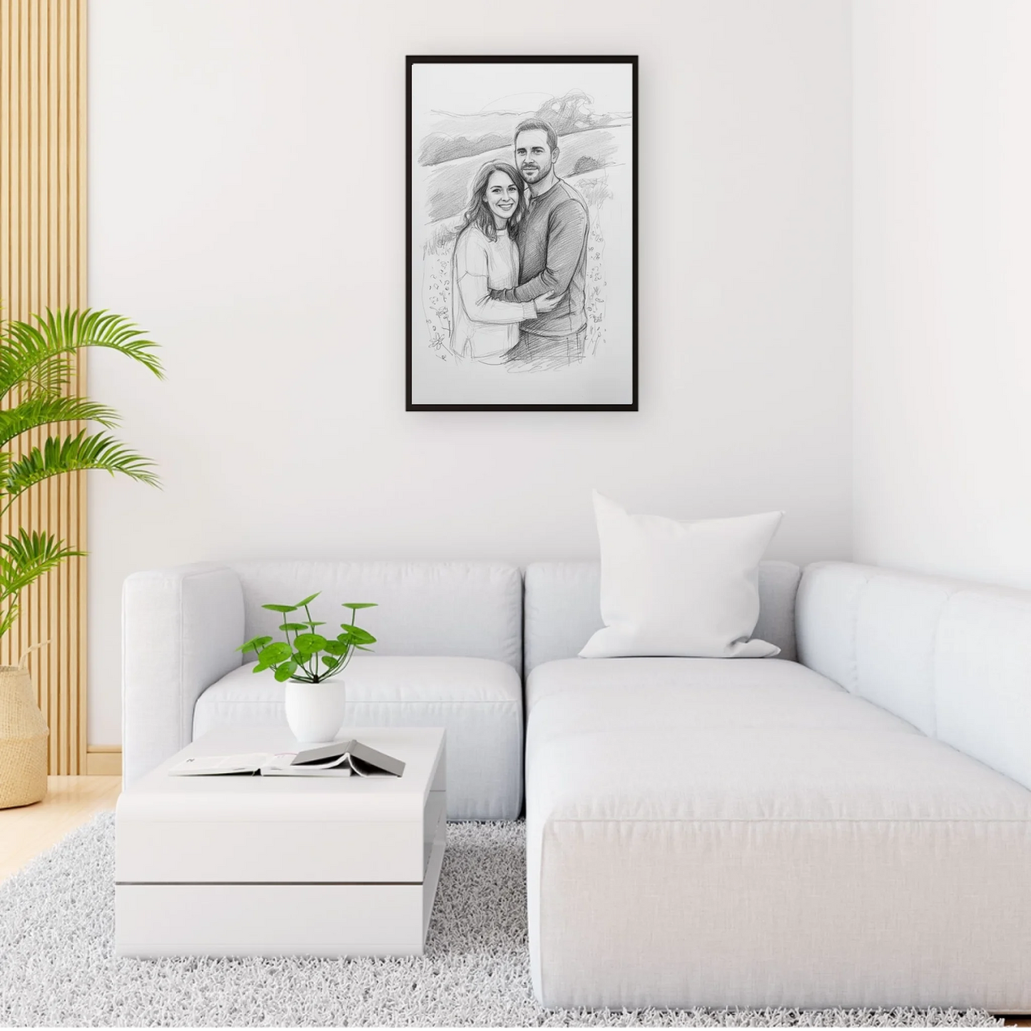 Bleistiftzeichnung Portrait - Personalisierbares Poster