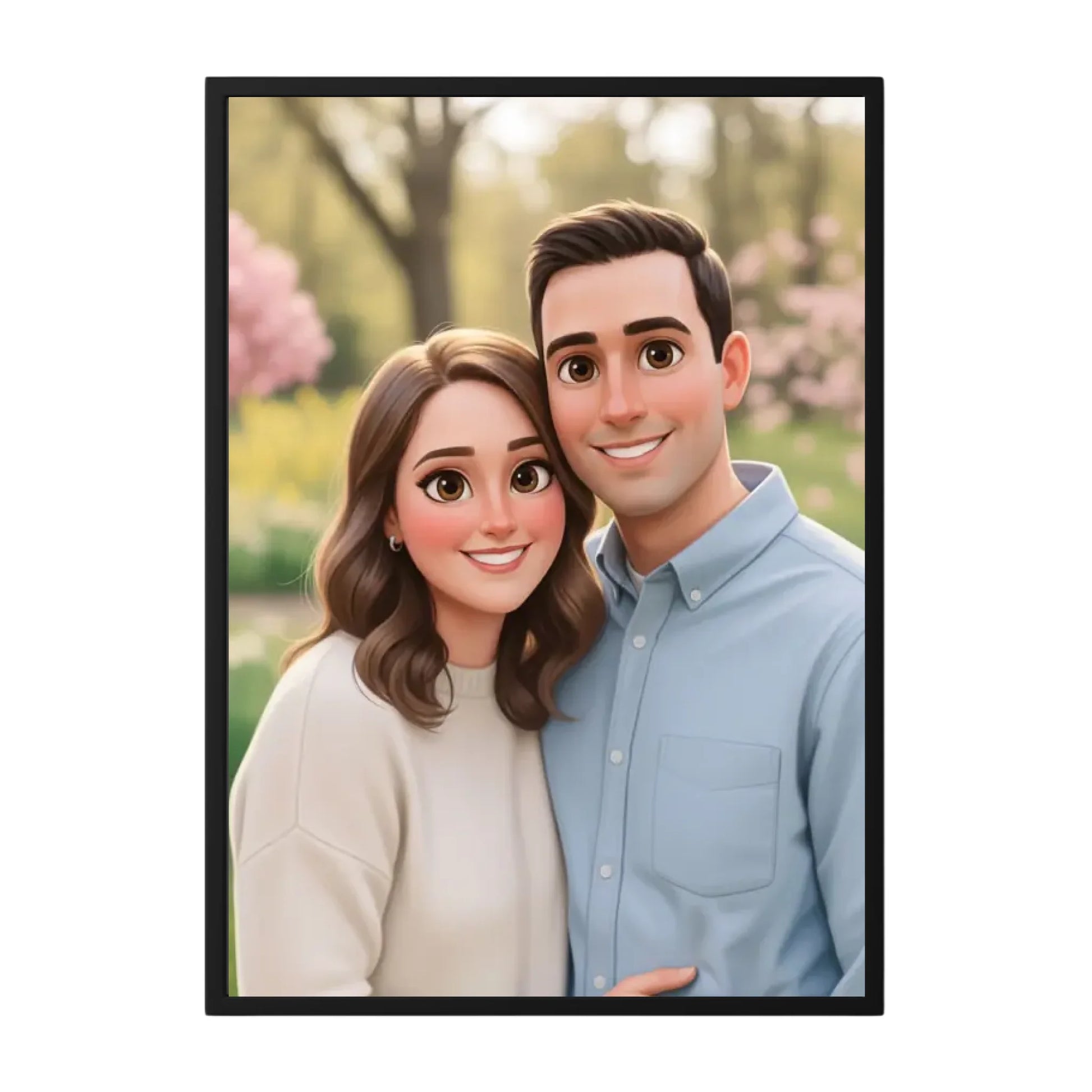 Personalisiertes Song Lyrics Poster mit Namen und schwarzem Hintergrund