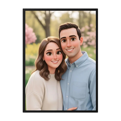 Personalisiertes Song Lyrics Poster mit Namen und schwarzem Hintergrund