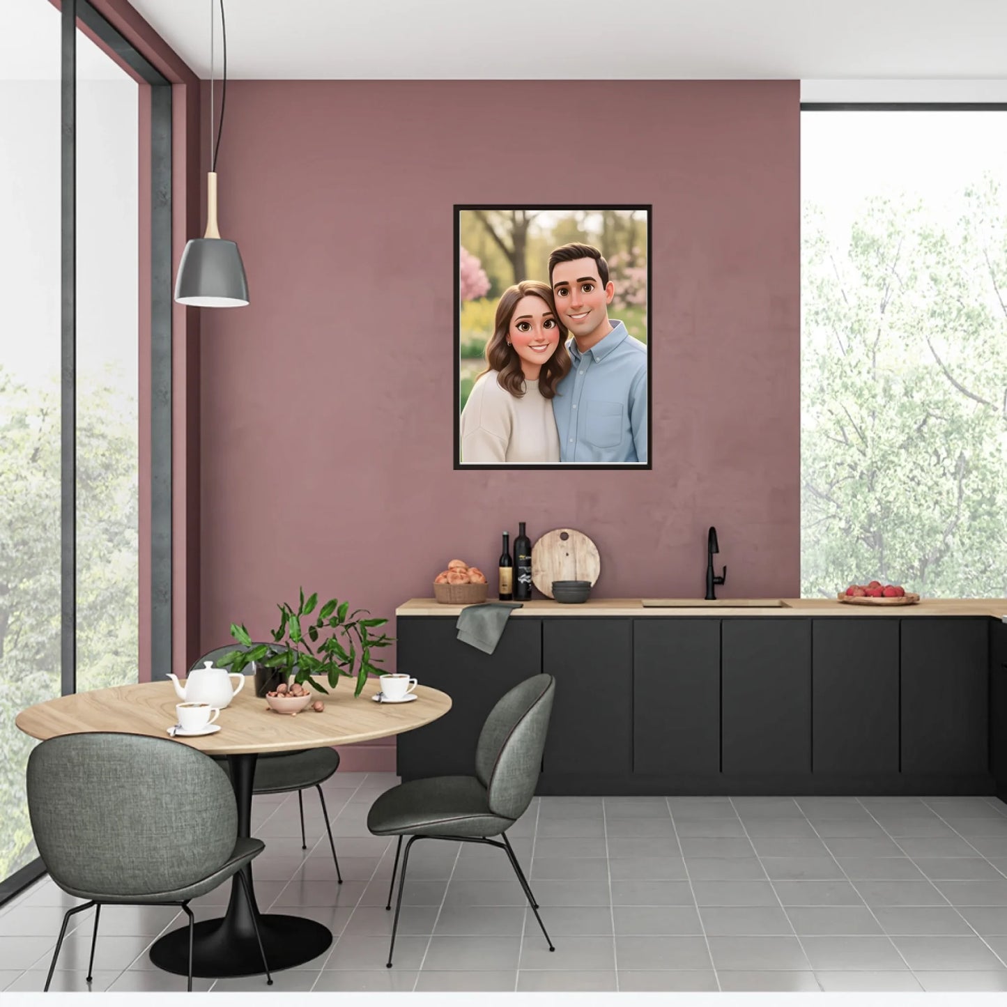 Cartoon Portrait - Personalisierbares Poster