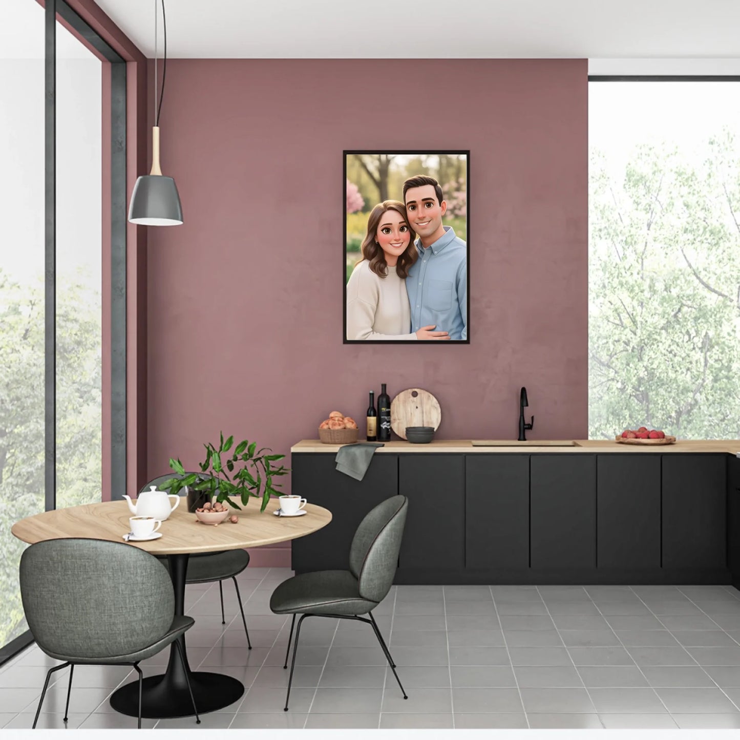 Cartoon Portrait - Personalisierbares Poster