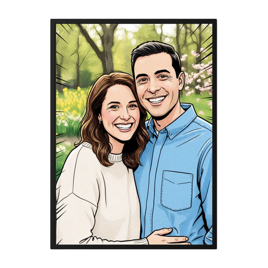 Personalisiertes Song Lyrics Poster mit Namen und schwarzem Hintergrund