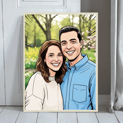 Gerahmtes Song Lyrics Poster mit personalisierten Namen und Liedtext