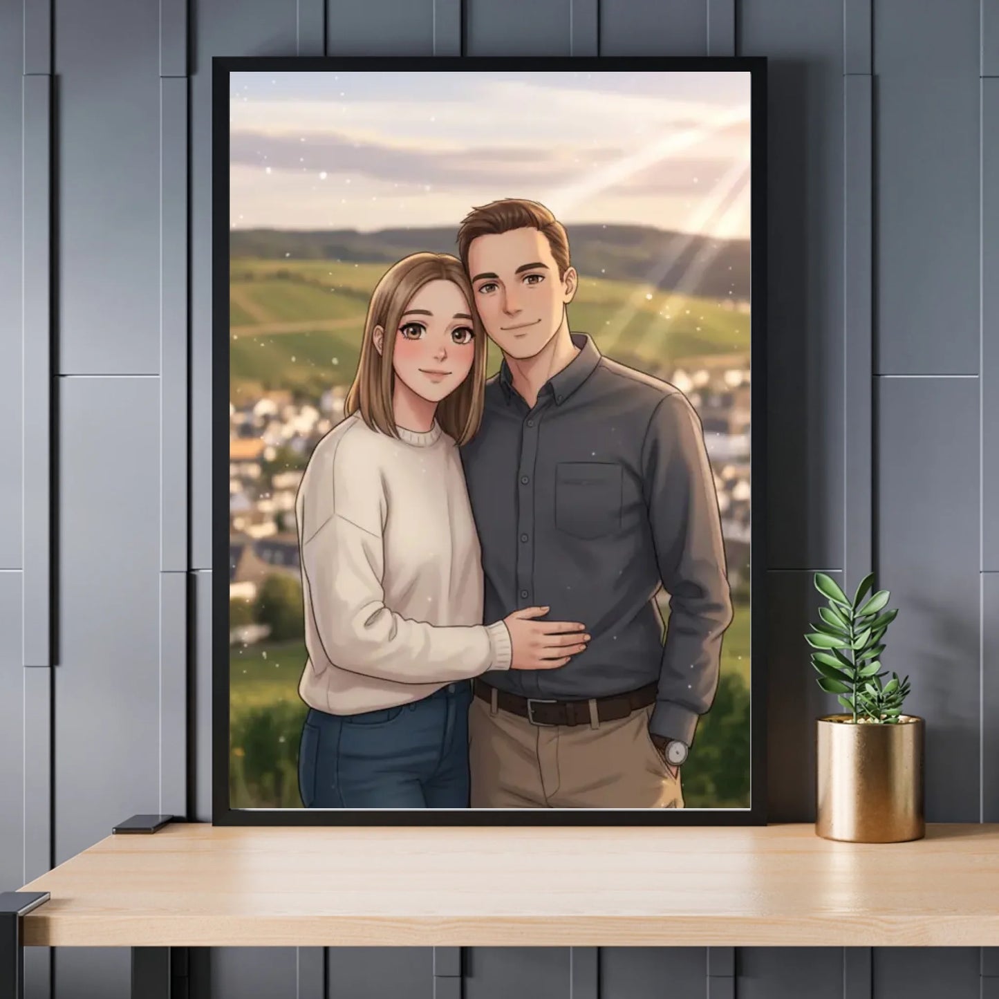 Anime AI Bild - Personalisierbares Poster