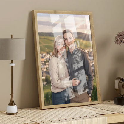 Anime AI Bild - Personalisierbares Poster