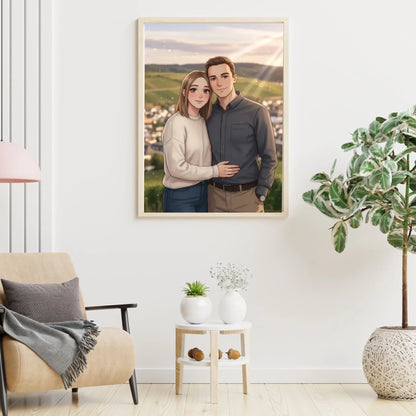 Anime AI Bild - Personalisierbares Poster